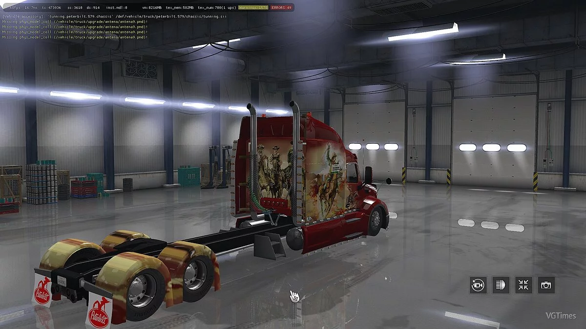 American Truck Simulator — Обновленный грузовик Peterbilt 579 [1.0] [1.34.x]