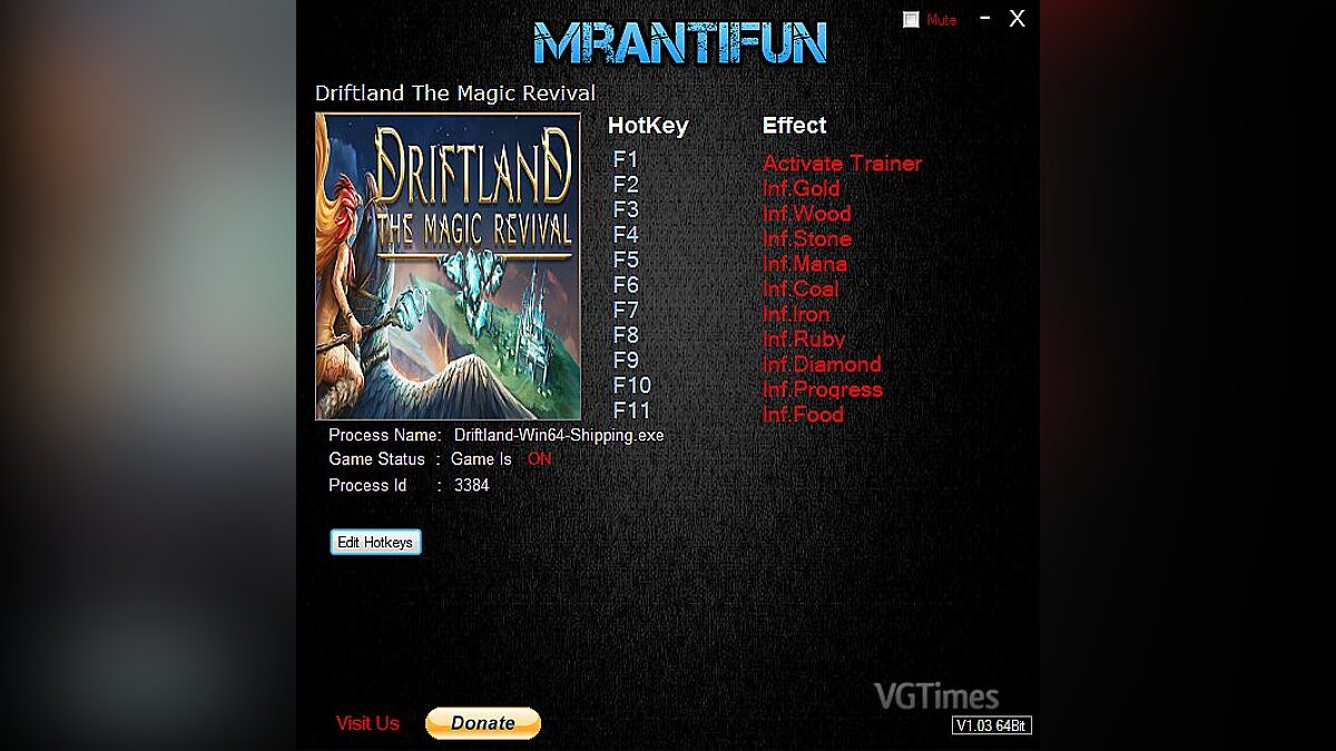 Driftland: The Magic Revival — Трейнер / Trainer (+6) [1.0] [MrAntiFun]