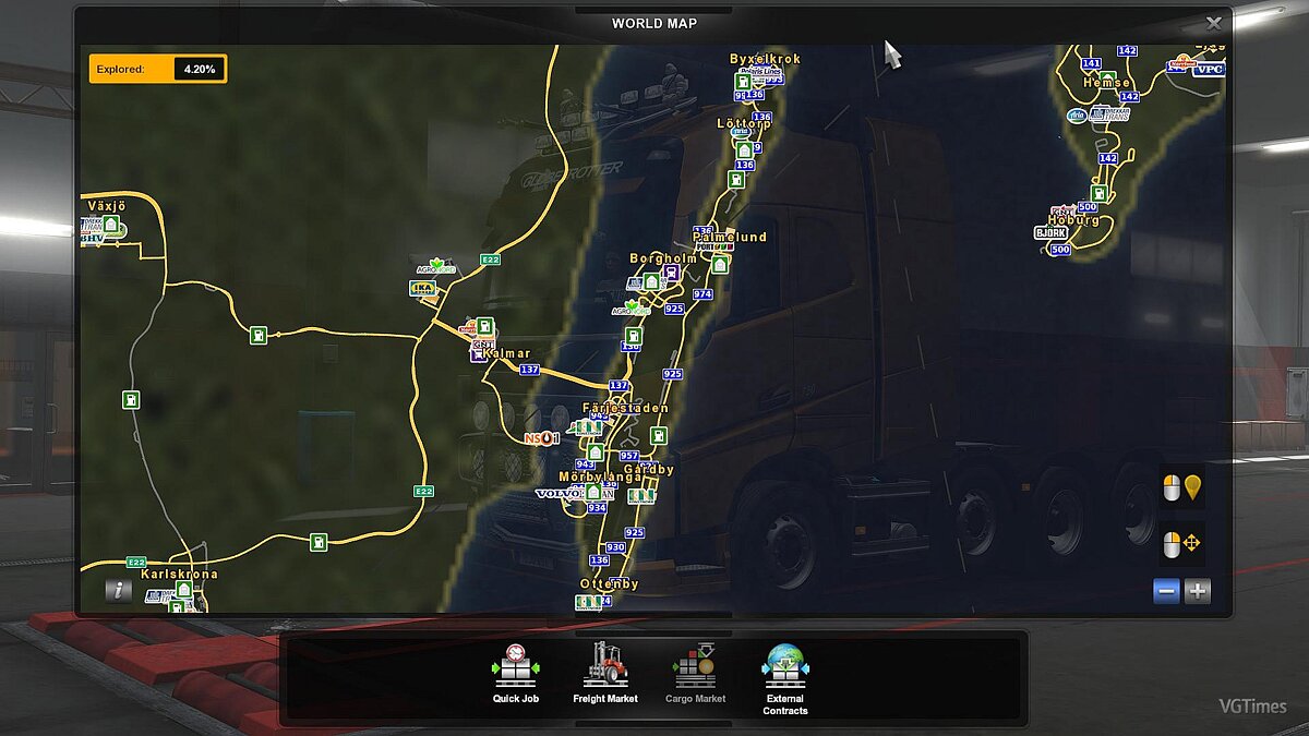 Euro Truck Simulator 2 — Карта-аддон "Шведские острова" [1.1] 