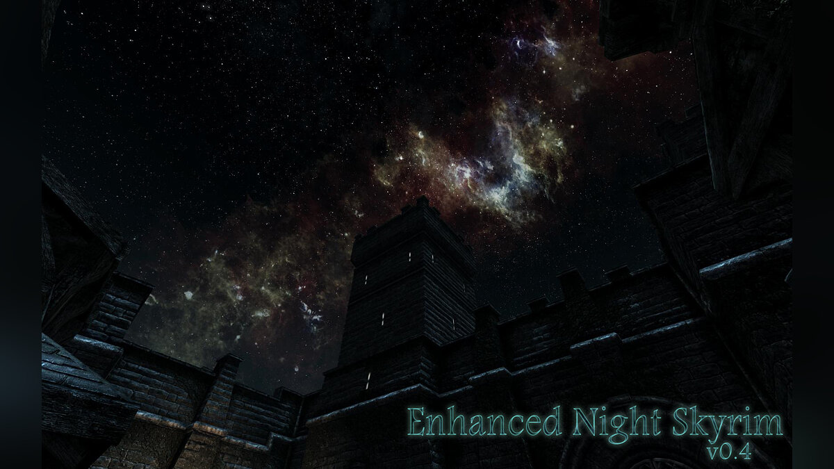 The Elder Scrolls 5: Skyrim — Улучшенные текстуры ночного неба (Enhanced Night Skyrim) [0.4]