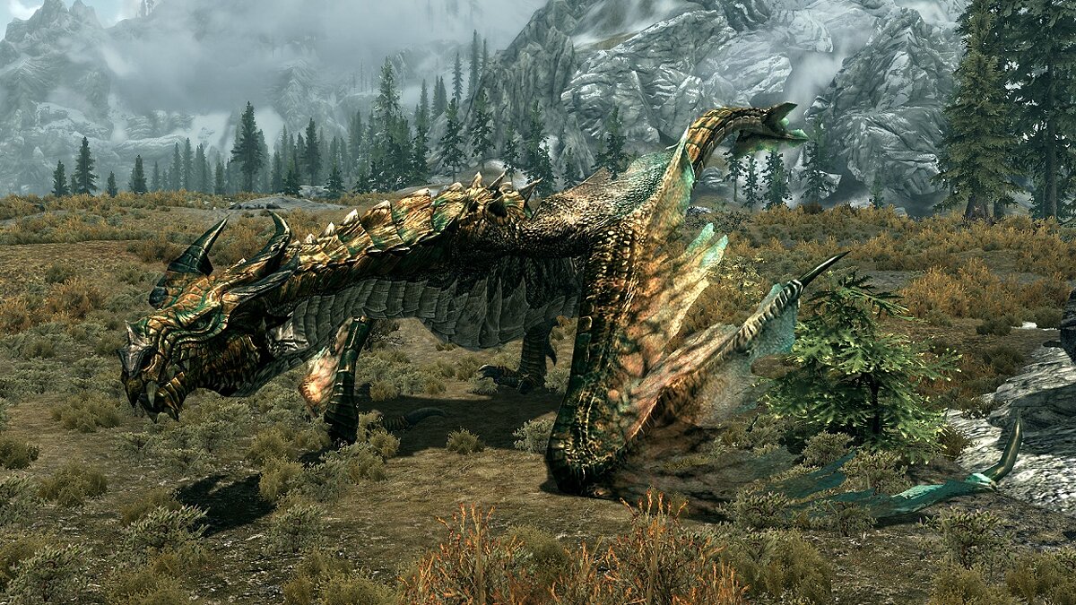 The Elder Scrolls 5: Skyrim — Новые, более могущественные драконы (Deadly Dragons) [6.4]