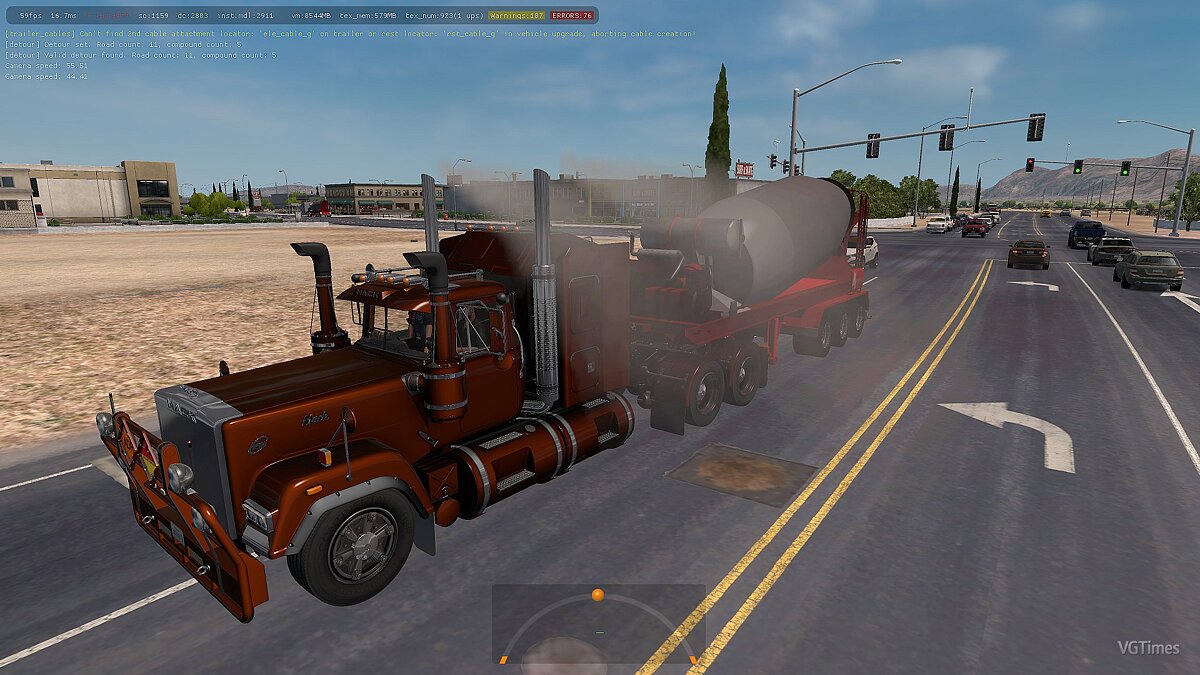 American Truck Simulator — 3 большие бетономешалки