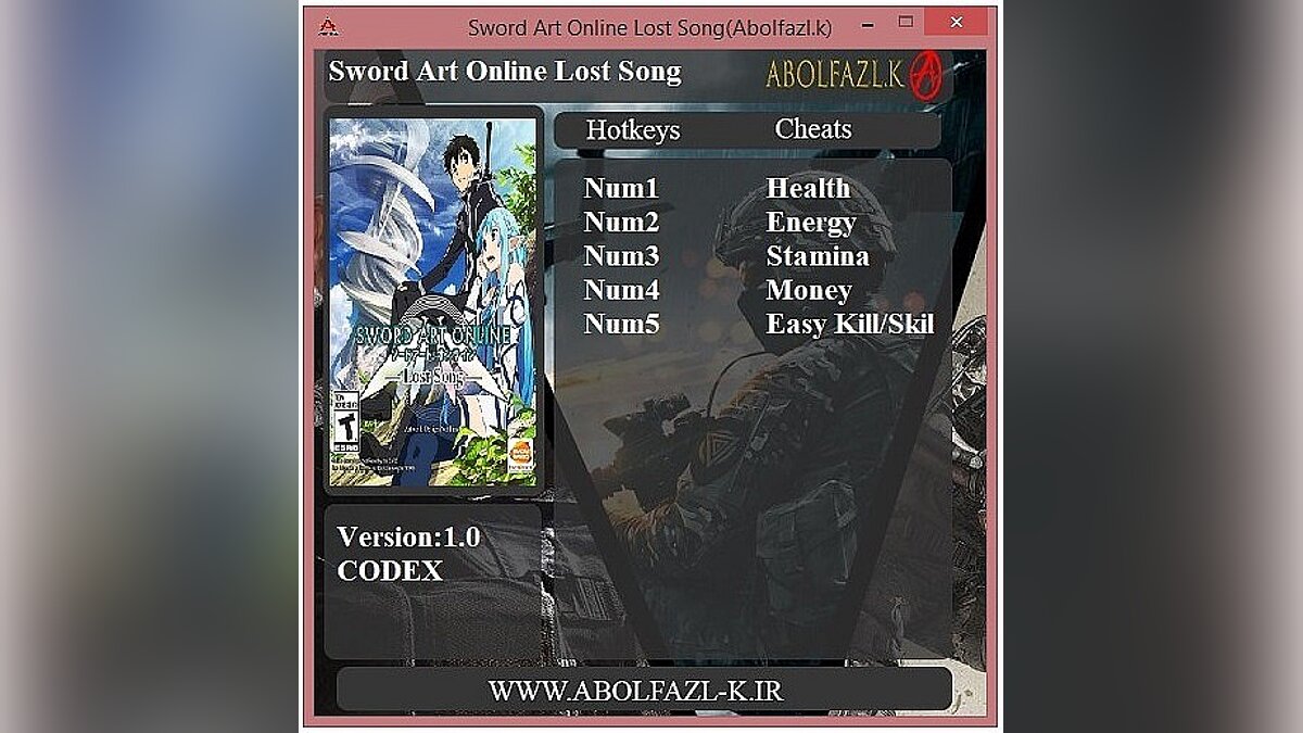 Sword Art Online: Lost Song — Трейнер / Trainer (+5) [1.00] 