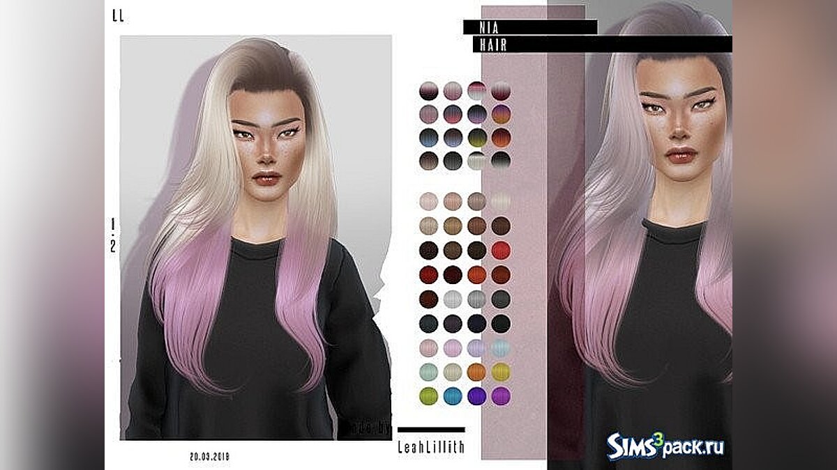 The Sims 4 — Прическа Nia 