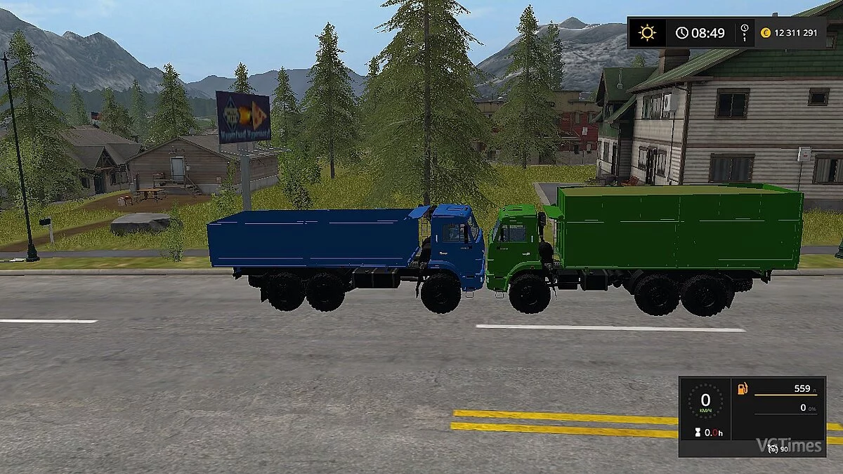 Farming Simulator 17 — Зерновоз КАМАЗ-68900Р [1.1.0.1]