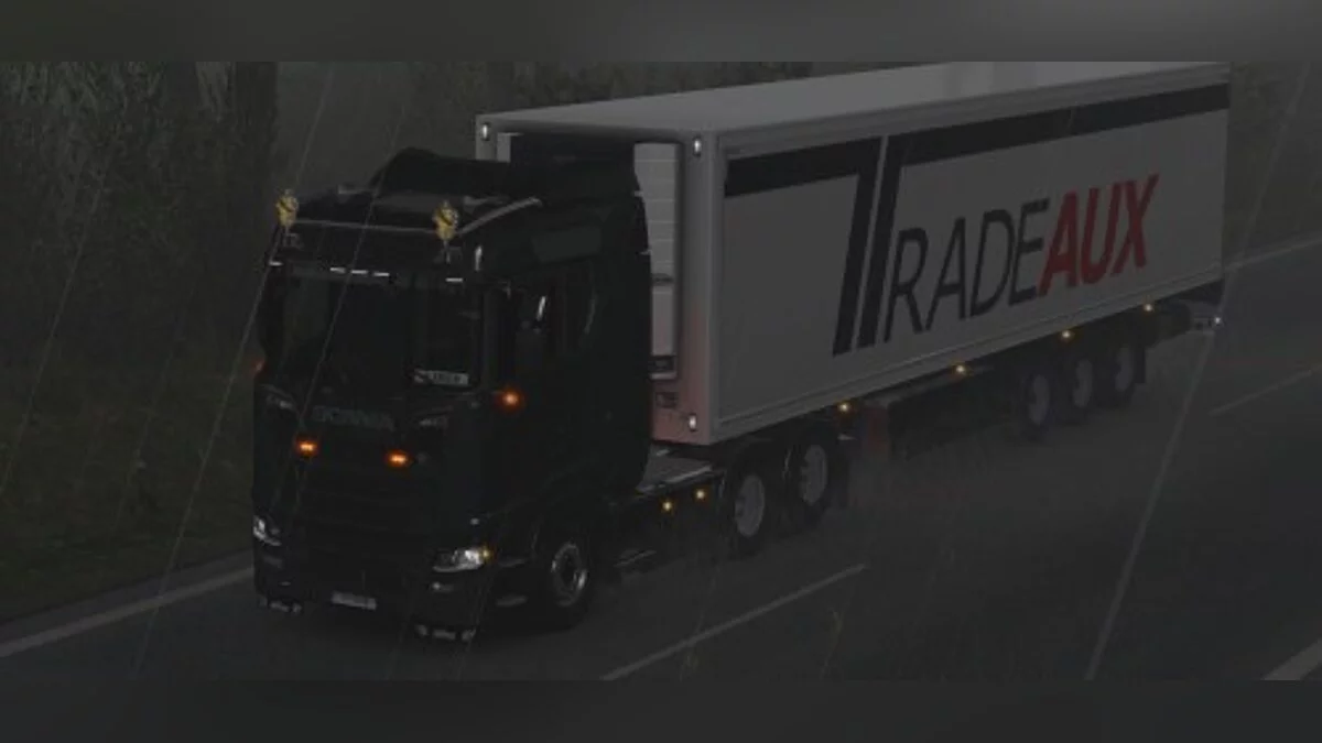 Euro Truck Simulator 2 — Более реалистичный дождь [2.0] [1.35]