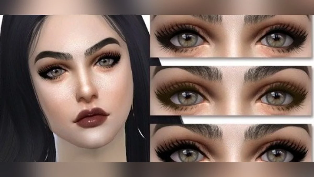 The Sims 4 — Ресницы в пяти вариациях от S-Club [1.0]