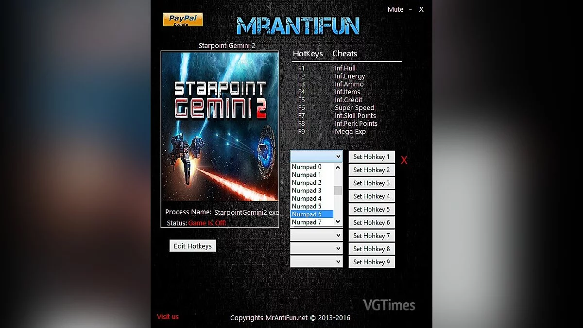 Starpoint Gemini 2 — Трейнер / Trainer (+8) [3.0.0.0.1] [MrAntiFun]