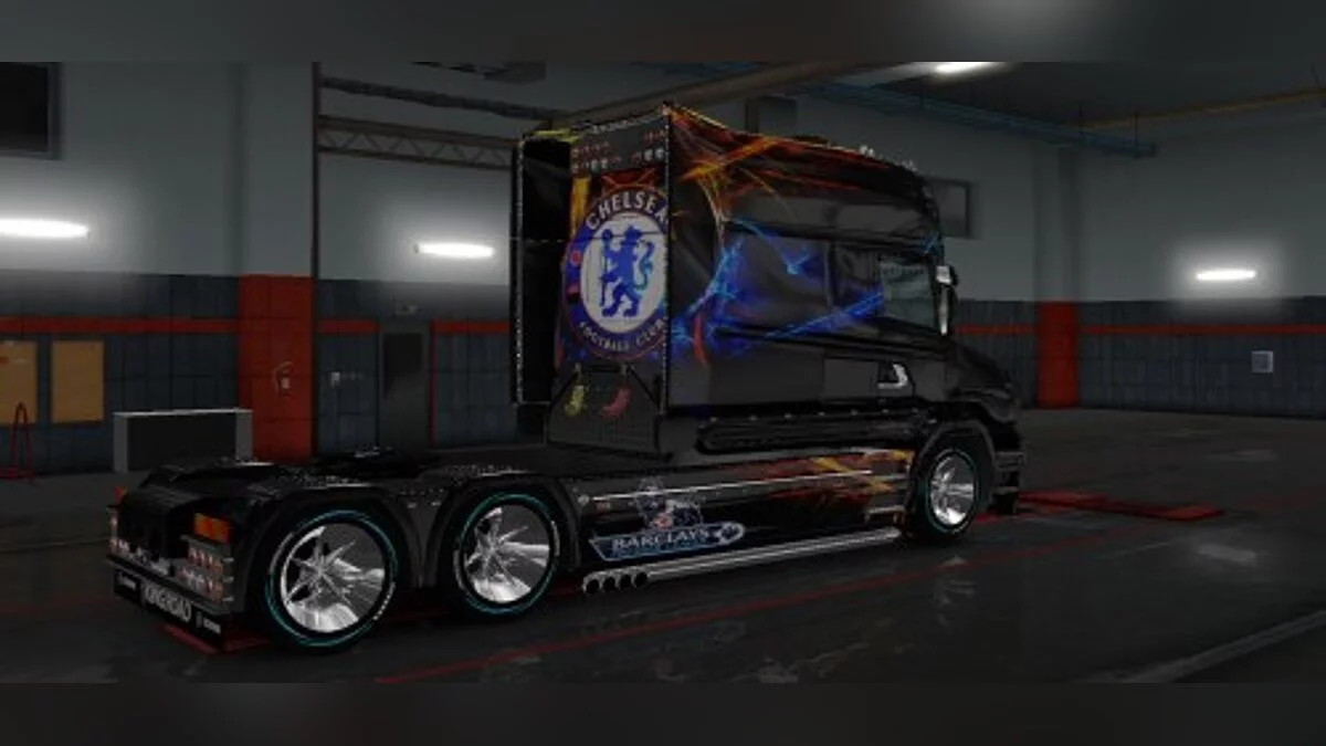 Euro Truck Simulator 2 — Скин FC Chelsea для Scania T Longline [1.0]