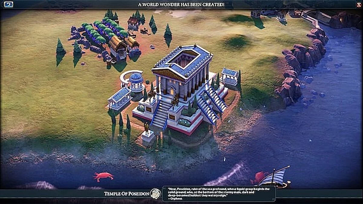 Sid Meier&#039;s Civilization 6 — Чудо Света - Храм Посейдона 
