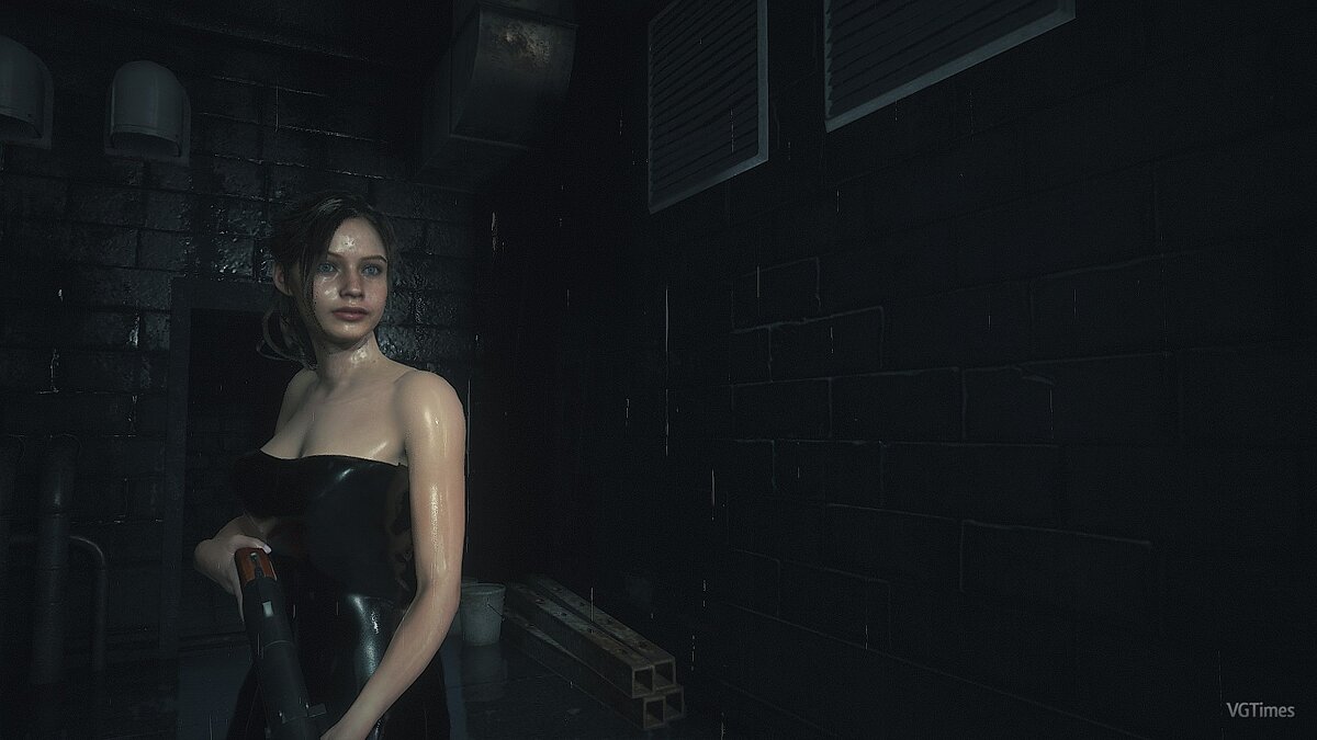 Resident Evil 2 — Чёрное кожаное платье для Клэр