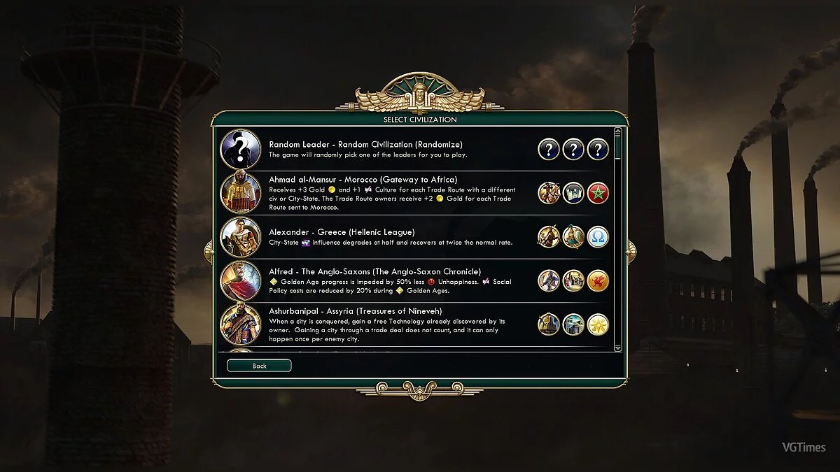 Sid Meier's Civilization 5 — Англосаксы