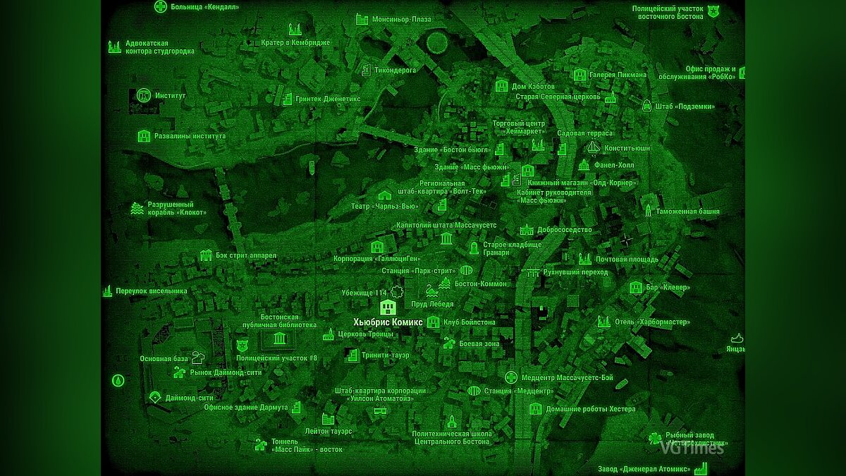 все города на карте фоллаут 4 (113) фото