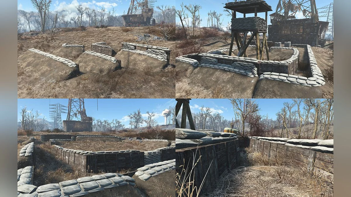 Fallout 4 — Баррикады из мешков с песком