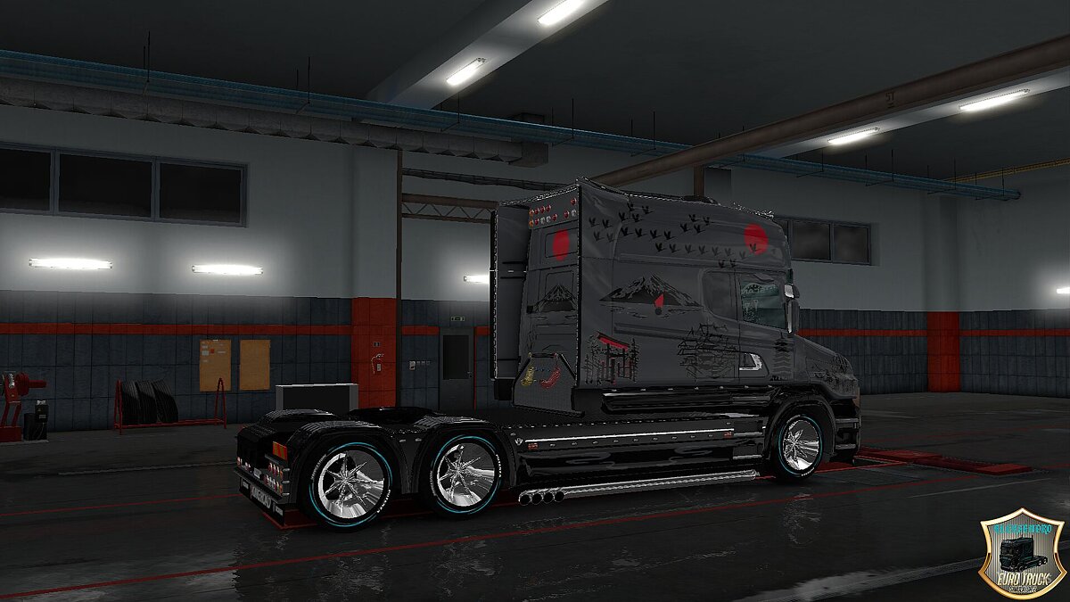 Euro Truck Simulator 2 — Скин «Японский Стиль» для Scania T Longline