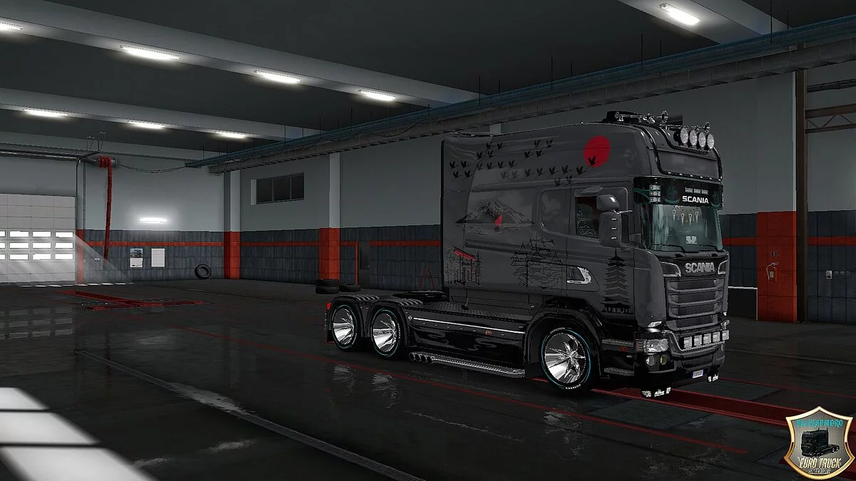 Euro Truck Simulator 2 — Скин «Японский Стиль» для Scania RS Longline