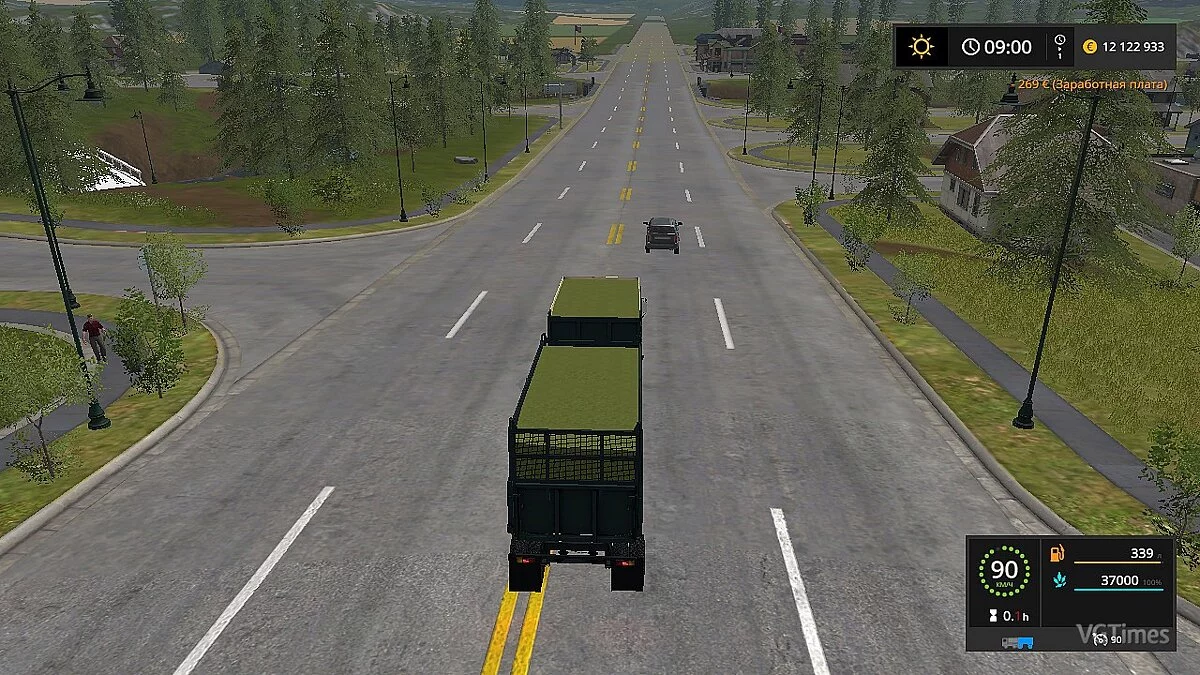 Farming Simulator 17 — Грузовик КАМАЗ-55111 + прицеп [1.4]