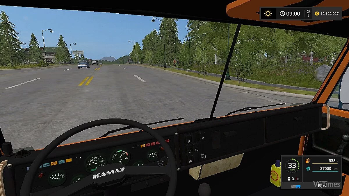 Farming Simulator 17 — Грузовик КАМАЗ-55111 + прицеп [1.4]