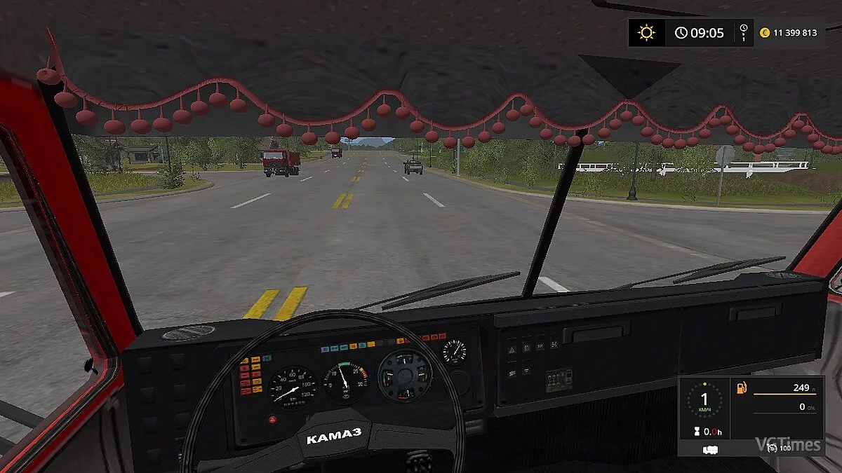 Farming Simulator 17 — Самосвал КамАЗ-43101 MoreRealistic [1.0]