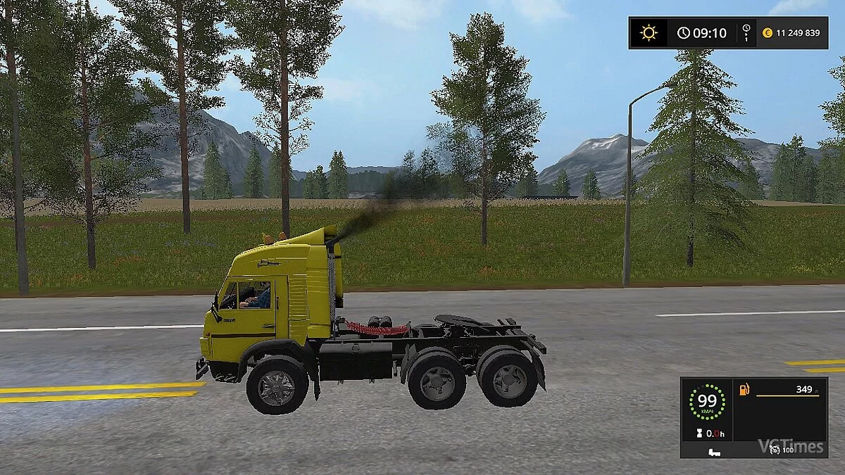 Farming Simulator 17 — Автомобиль КамАЗ-5410 MoreRealistic [1.0]