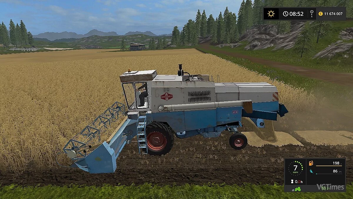 Farming Simulator 17 — Зерноуборочный комбайн Fortschritt E 512 [1.0]