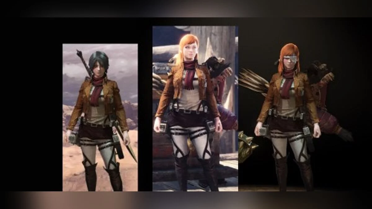 Monster Hunter: World — Микаса из "Атаки Титанов" [1.0]