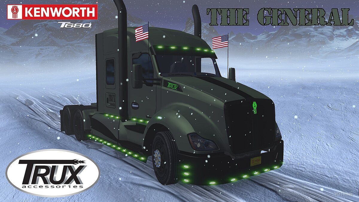 American Truck Simulator — Грузовик Kenworth T680 The General [1.3]