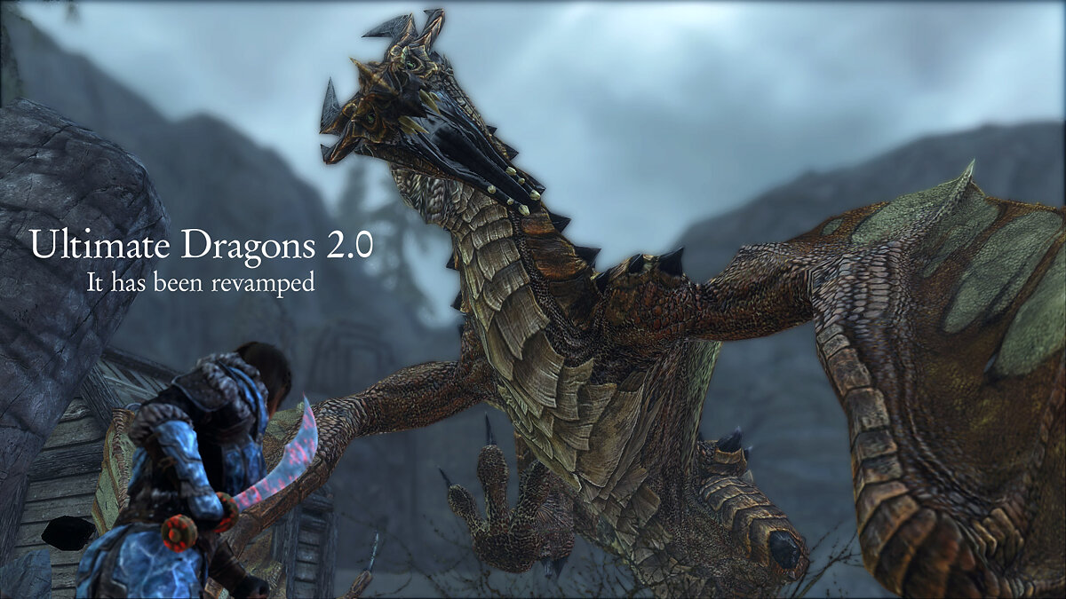 Elder Scrolls 5: Skyrim Special Edition — Ultimate Dragons – улучшение драконов