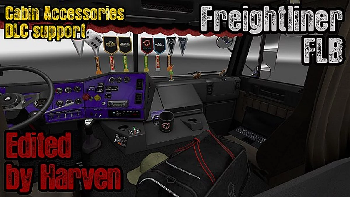 Euro Truck Simulator 2 — Дополнительный контент для Freightliner FLB v2.0.6 