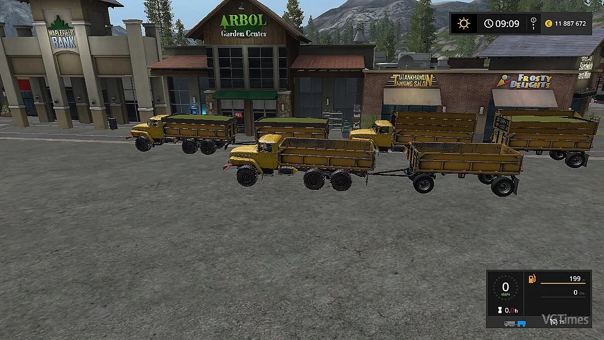 Farming Simulator 17 — Трактор УРАЛ 5557 + прицеп [2.0]