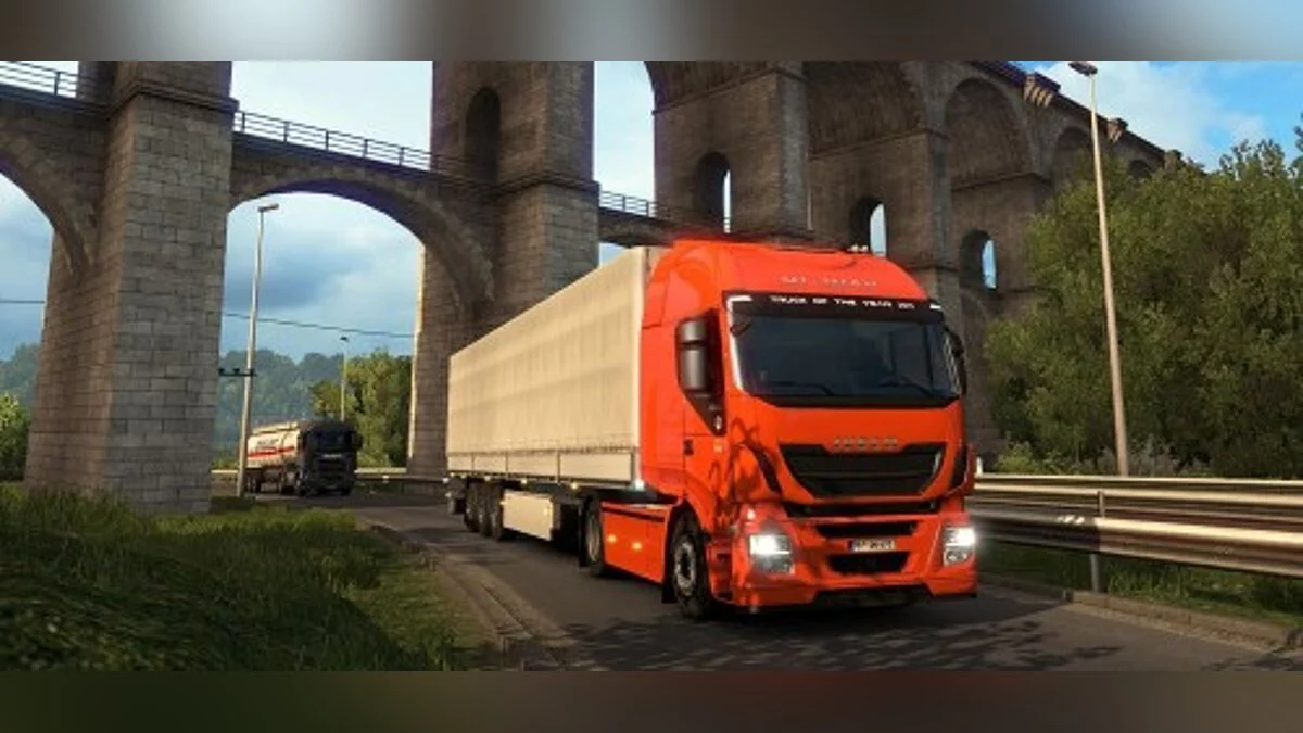 Euro Truck Simulator 2 — Улучшенный дождь [2.2] (1.34 и 1.35)