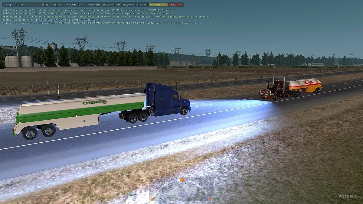 American Truck Simulator — Топливные танкеры 50-х годов Duel, компании "Fruehauf" [1.4]