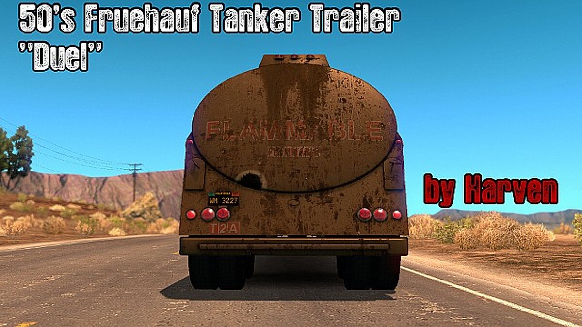 American Truck Simulator — Топливные танкеры 50-х годов Duel, компании "Fruehauf" [1.4]
