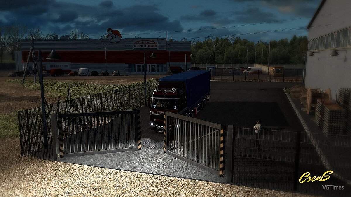 Euro Truck Simulator 2 — Анимированные ворота у компаний [3.2]