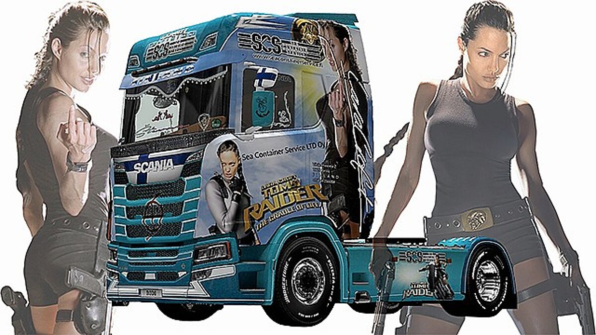 Euro Truck Simulator 2 — Финская компания "Си Контейнер Сервис", скин для Scania (1.35.x)