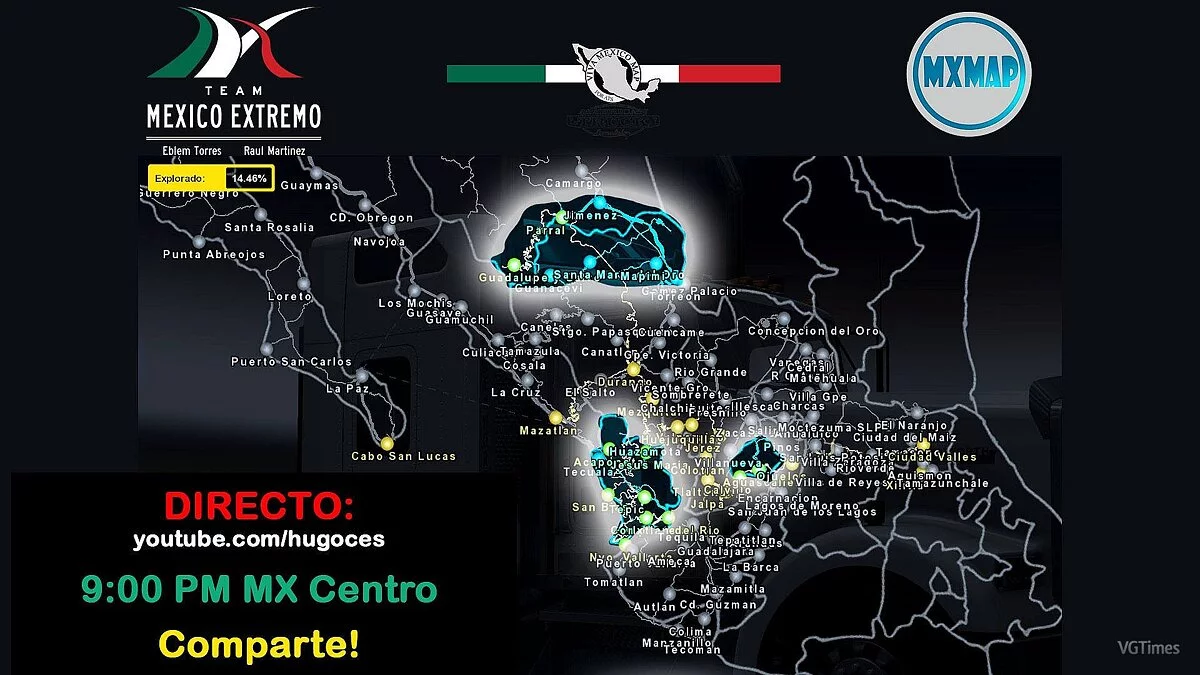 American Truck Simulator — Карта Mexico Extremo [2.1.9] (1.35.x)