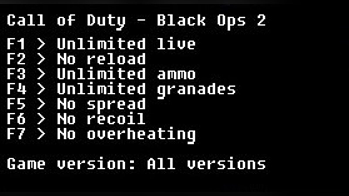 Call of Duty: Black Ops 2 — Трейнер / Trainer (+6) [All Versions] [LIRW / GHL]