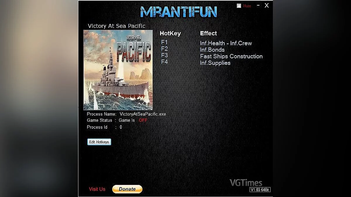 Victory at Sea — Трейнер (+4) [1.4.0] 