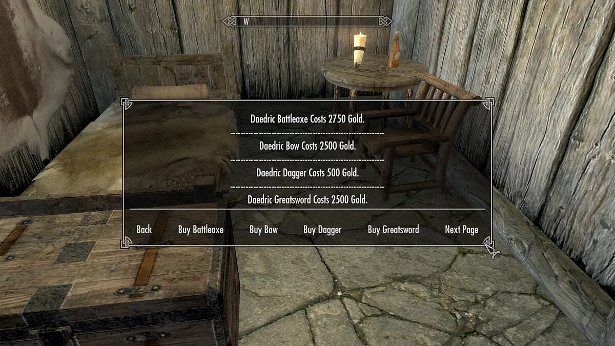 The Elder Scrolls 5: Skyrim — Покупка даэдрической брони