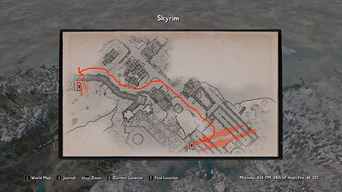 Elder Scrolls 5: Skyrim Special Edition — Быстрый переход из Солитьюда к скалам около него