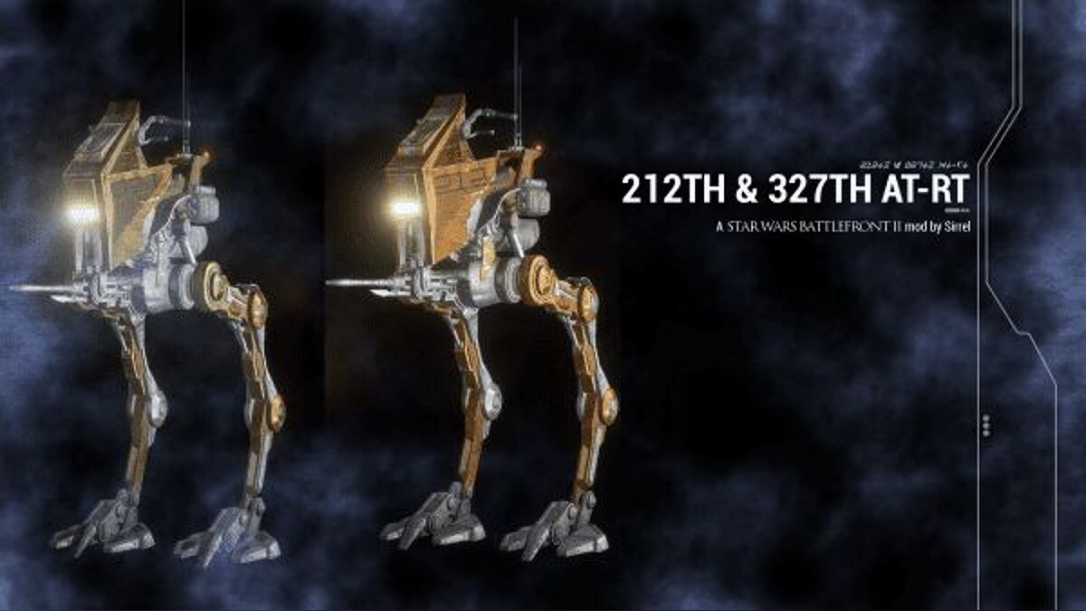 Star Wars: Battlefront 2 — Скины AT-RT 212 и 327 отрядов