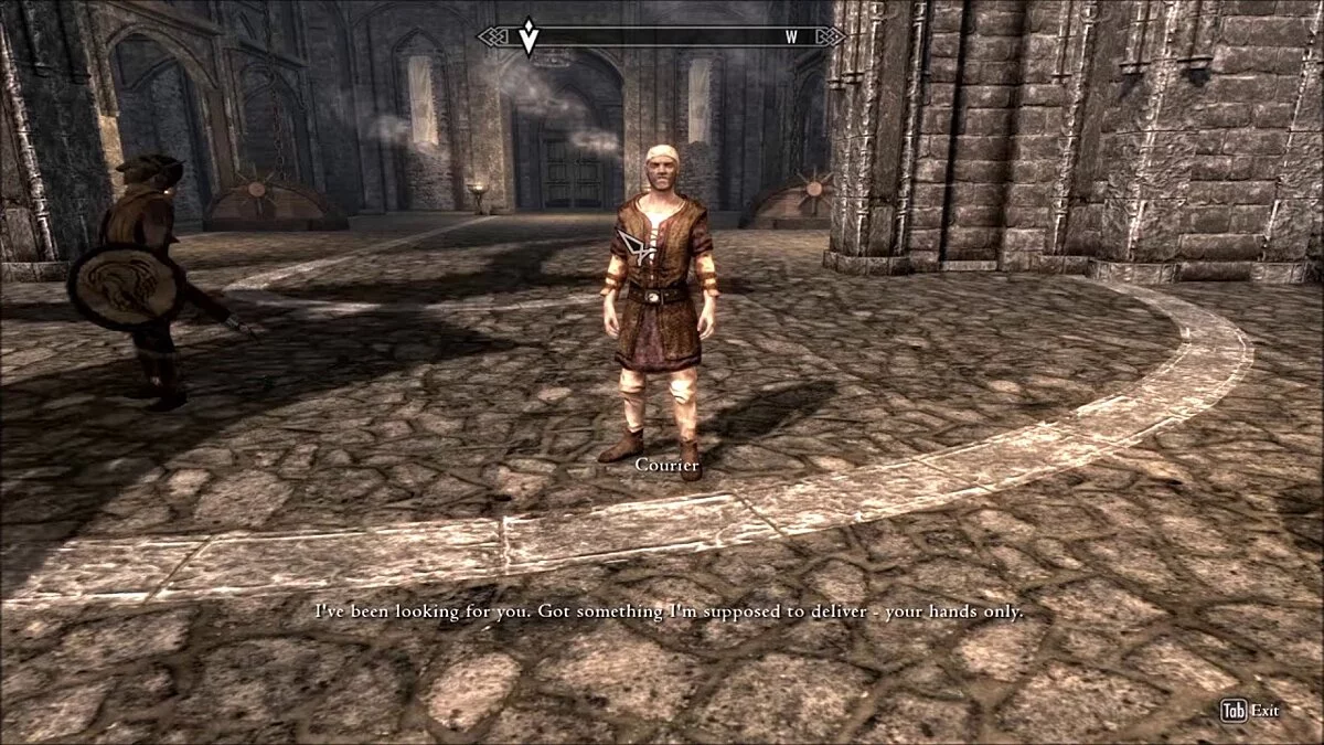 Elder Scrolls 5: Skyrim Special Edition — Курьер доставляет наследственное письмо с буквой F