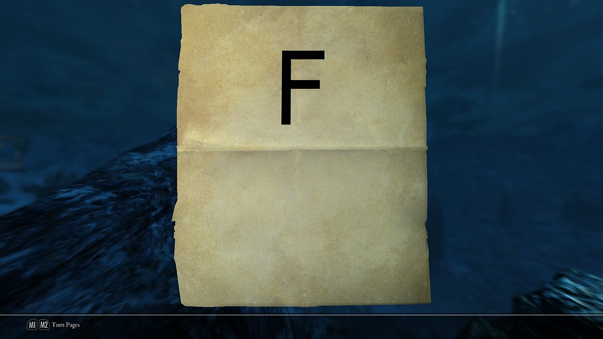 Elder Scrolls 5: Skyrim Special Edition — Курьер доставляет наследственное письмо с буквой F