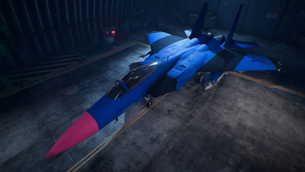 Ace Combat 7: Skies Unknown — F-15C Talon – красно-синий скин для самолёта