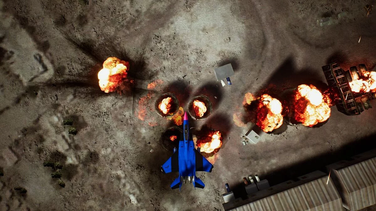 Ace Combat 7: Skies Unknown — F-15C Talon – красно-синий скин для самолёта