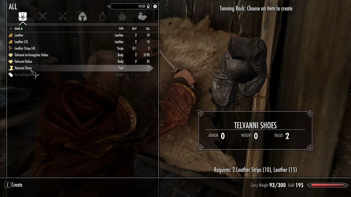 Elder Scrolls 5: Skyrim Special Edition — Робы Телванни можно крафтить