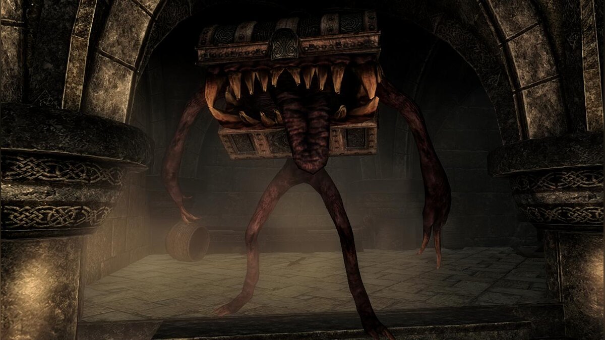 Elder Scrolls 5: Skyrim Special Edition — Мимики – монстры, маскирующиеся под сундуки