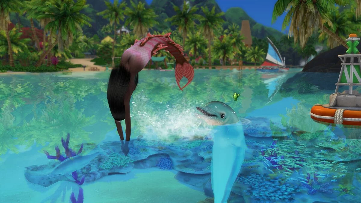 The Sims 4: Island Living — Новые хвосты для русалок