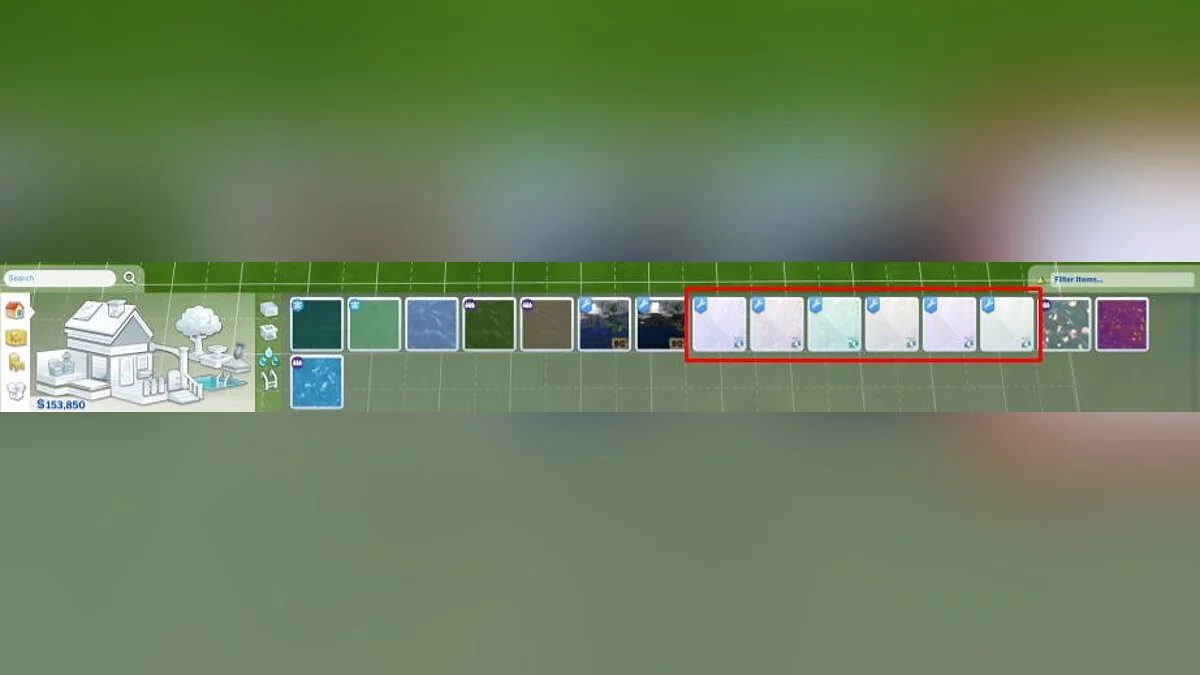 The Sims 4 — Светлая цветная вода