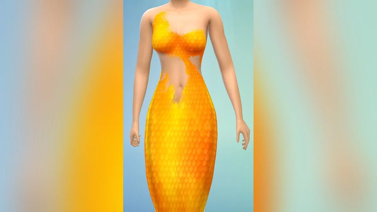 The Sims 4 — Золотой топ для русалки 